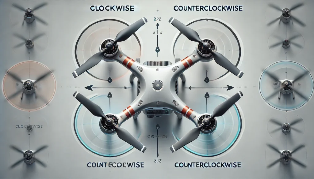 Drone propeller rotation explained for stable hovering and lift balance.