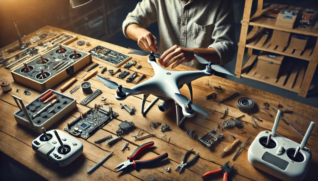 Drone troubleshooting and repair - Fixing common issues for better flying.